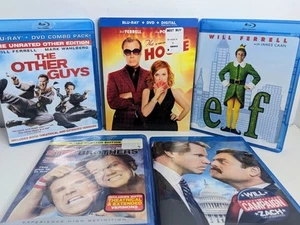 Will Ferrell Blu-ray/DVD Lot (Step Brothers, Elf, The Campaign, Etc) 5 Movies - Picture 1 of 3