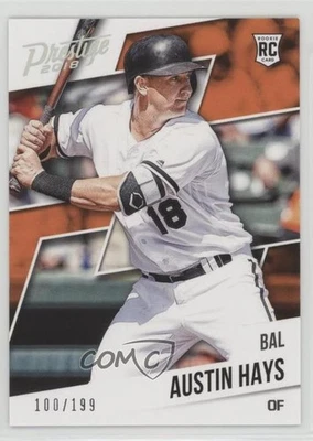 2018 Panini Chronicles Prestige Holo Silver /199 Austin Hays #9 Rookie RC - Image 1 of 2
