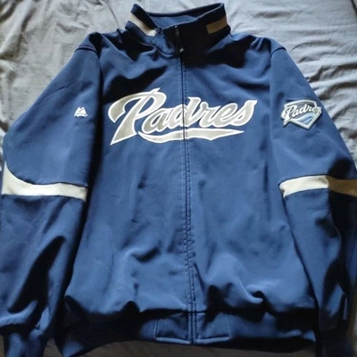 Vintage San Diego Padres size 2x Majestic Therma Base Jacket - Image 1 of 4
