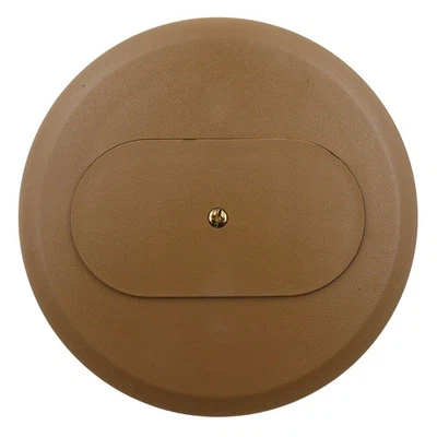 CARLON E97DSC NO METÁLICO DÚPLEX SALIDA PISO CAJA CUBIERTA, 5" REDONDO, CARMELO/BRONCE Foto 1 de 4