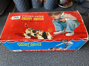 Vintage Boxed Fisher Price Snoopy Sniffer Beagle Dog : Fantastic Condition