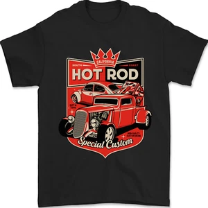 California Hot Rod spezielles maßgeschneidertes Herren-T-Shirt 100 % Baumwolle - Bild 1 von 2