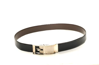 GRAN CINTURÓN BALLY HECHO EN ITALIA CINTURA NEGRA 90CM-36INCH Foto 1 de 4