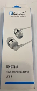 3,5 Weiß Rundkabel Stereo Headset mit Mikrofon - Bild 1 von 5