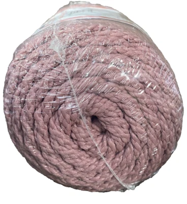 90M x 6mm Pepperell USA Bonnie 6mm Macrame Craft Cord Teaberry-  Factory Sealed - image 1 of 4