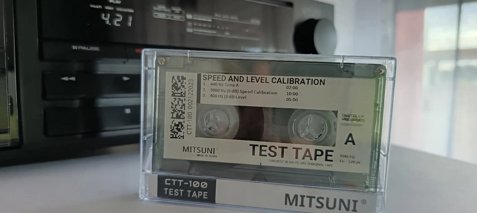 Cassette calibration Wow&Flutter Azimuth Speed CTT-100 - Photo 1/4
