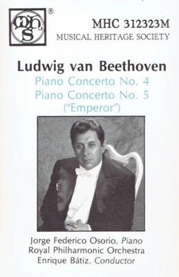 Cassette Tape - Jorge Federico Osorio - Beethoven Concerto No. 4 & 5 Emperor MHS - Image 1 of 2