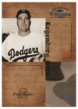 2004 Donruss Classics Legendary Hats 28 Duke Snider 28/50 Los Angeles Dodgers