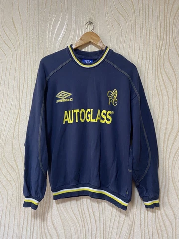 CHELSEA 90s VINTAGE FOOTBALL SOCCER SWEATSHIRT UMBRO sz S MEN Cover