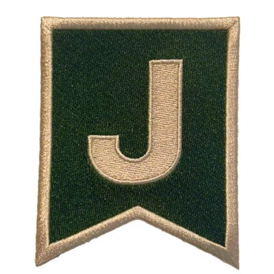 3.5" Large Letter "J" Sew On Patch *NEW* - Image 1 of 3