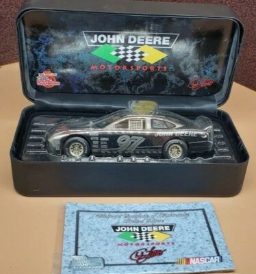 John Deere Motorsports Nascar Platinum Certificate 1/24th scale car - Image 1 of 4