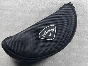 Callaway Golf Black Clamshell Sunglasses / Eyeglass Case EUC Black White Logo - Picture 1 of 4