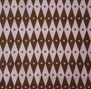 32" Chocolat Linda Maron SPX Fabrics Dotted Diamonds Lt Dusty Lavender Brown - Picture 1 of 2