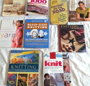 9 Knitting Instruction Pattern Books Lot Vogue Debbie Bliss Socks Art Scarves + - Imagen 1 de 23