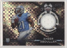 2015 Topps Chrome Rookie Relics X-Fractor /99 Ameer Abdullah #TCRR-AA Rookie RC