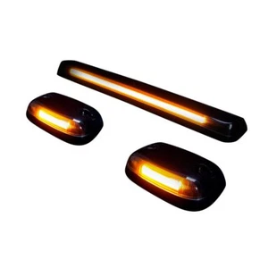 Luces de techo de cabina LED Recon estilo barra OLED negras/humo para 07-14 2da generación GMC/Chevy - Imagen 1 de 3