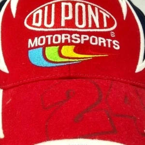 Jeff Gordon DuPont Motorsports No 24 Hat Adjustable Red Blue NASCAR Chase Racing - Picture 1 of 6