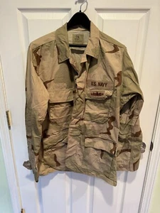 U.S. Navy Combat Desert Camouflage BDU Coat Jacket Size Medium Reg - Picture 1 of 5