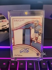 2023 Panini Immaculate Collection Collegiate - Josh Downs RPA /65 Ruby