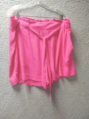Pantalones Cortos Cato Para Mujer XL Rosa Bolsillos Arrugados Corbata Frontal Nuevos con Etiquetas 1133 Foto 1 de 4