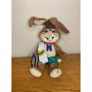 NUEVO peluche nesquik conejo playa con etiquetas vintage nido - Imagen 1 de 1