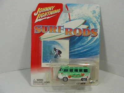 Johnny Lightning Surf Rods 2003 "Makaha" Volkswagen Samba Bus 1966 1/64 Foto 1 de 3