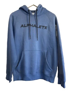 Alphalete Sweatshirt Hoodie Men’s Blue Logo Oversized Size Small NWOT - Picture 1 of 10