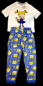 JUEGO DE PIJAMA Y LEGGING ANGELICA RUGRATS DAMAS PJ XStoXL NUEVO CON ETIQUETAS LICENCIA PRIMARK - Imagen 1 de 3