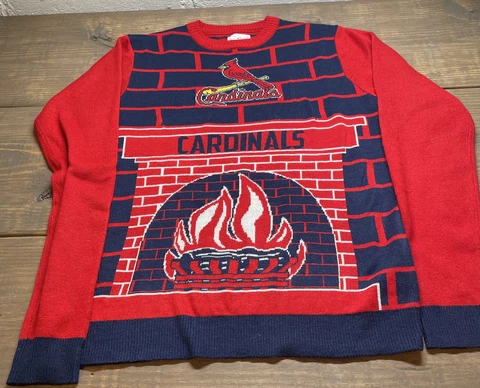 St. Louis Cardinals Christmas Holiday Sweater Genuine Merchandise Size M Unisex Cover