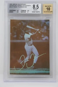 1991 Arena Holograms Signature Series AU Frank Thomas/1250 🔥Beckett 8.5 NM-MT+ - Picture 1 of 7