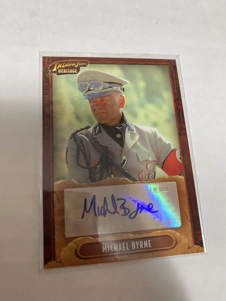 Michael Byrne INDIANA JONES 2008 Autographed Topps Trading Card - Image 1 of 2