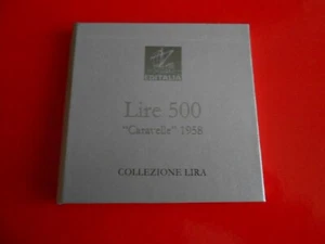 LINGOTTINI 500 LIRE "CARAVELLE" 1958 SU LASTRA BRONZO LAMINATA ARGENTO-EDITALIA - Foto 1 di 6