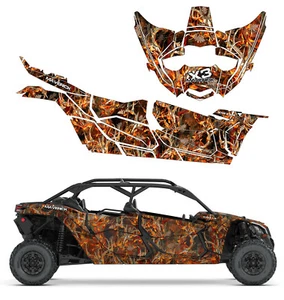 2017+ Can Am Maverick X3 Max Blaze Buck Decal Graphic Kit Wraps deco sticker - Picture 1 of 2