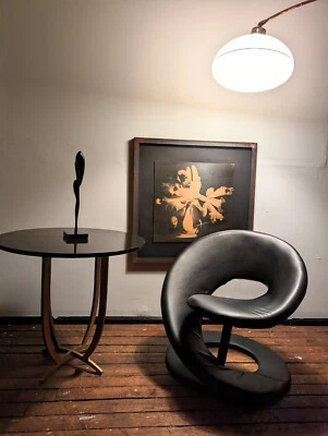 Silla de cinta escultórica LOUIS DUROT - Jaymar años 80 Bauhaus arte moderno posmoderno Foto 1 de 4