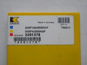 10 placas reversibles para fresado SNXF 1204ZNSNGP TN5515 de Kennametall - Imagen 1 de 2