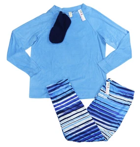 HUE 3-Piece Fleece Top/Bottom/Socks Sleepwear Pajama Set L NWT Marina Blue - Picture 1 of 3