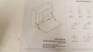 Wandschreibtisch Wandtisch Schreibtisch Laptop Computer Bürotisch Weiß Klappbar - Bild 1 von 3