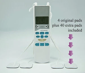 Elektronisches Pulsmassagegerät + 40 Elektroden Vorteilspack Gratis Pads und Batterien - Bild 1 von 1