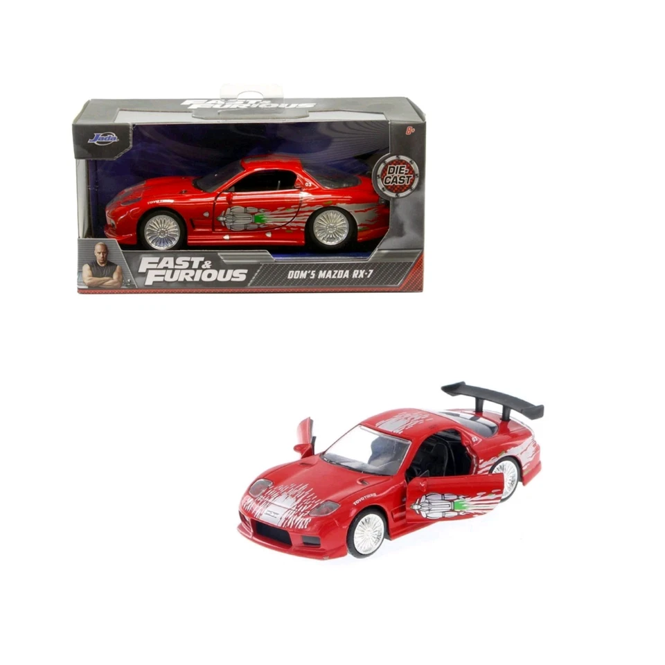 Jada 98377 Fast & Furious Dom's 1993 MAZDA Rx-7 1/32 Diecast Model Car Red