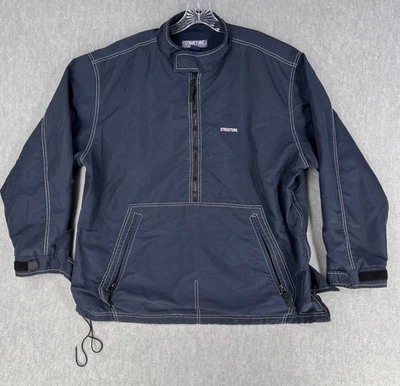 Structure Windbreaker Jacket Men's XL Blue Pullover Quarter Zip Long Sleeve - Image 1 of 4