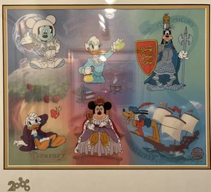 Disney "Millennium Milestones" Sericel Fab 5, Edizione Limitata 2000 COA 23X19,5" - Foto 1 di 18