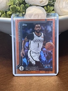 2025-26 Topps D’Angelo Russell Orange Tip Off Holofoil /25 SSP Brooklyn Nets #8 - Picture 1 of 2