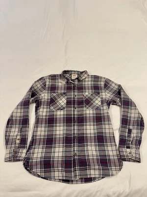 Levis LS Plaid Button Down Shirt Pockets Red Tab Logo Men XL Gray Red Navy Blue - Image 1 of 4