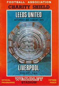FA CHARITY SHIELD PROGRAMM 1974 Liverpool v Leeds United - Bild 1 von 1