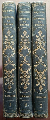 Lot 3 livres XIXe siècle : HISTOIRE DE FRANCE par M. H. Lemaire - 1821-1822 - Photo 1/4