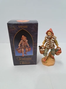 Fontanini Nativity Nathan Village Peddler Garlic Produce #52598 Depose Italy Box - Picture 1 of 11