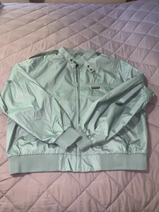 Chaqueta Vintage Solo Miembros Adulto Talla XL, Verde Pálido, Cremallera Completa Años 80 90, Nueva Con Etiquetas - Imagen 1 de 5