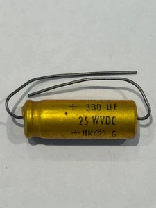 330uF 25V 330MFD Axial Capacitor Sprague 12x32mm - Lot of 5 - Picture 1 of 1