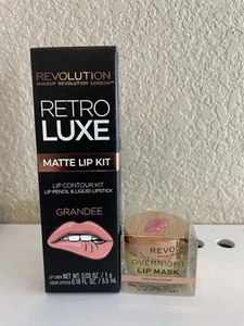 Makeup Revolution Matte Lip Kit and Overnight Lip Mask Bundle. - Picture 1 of 2