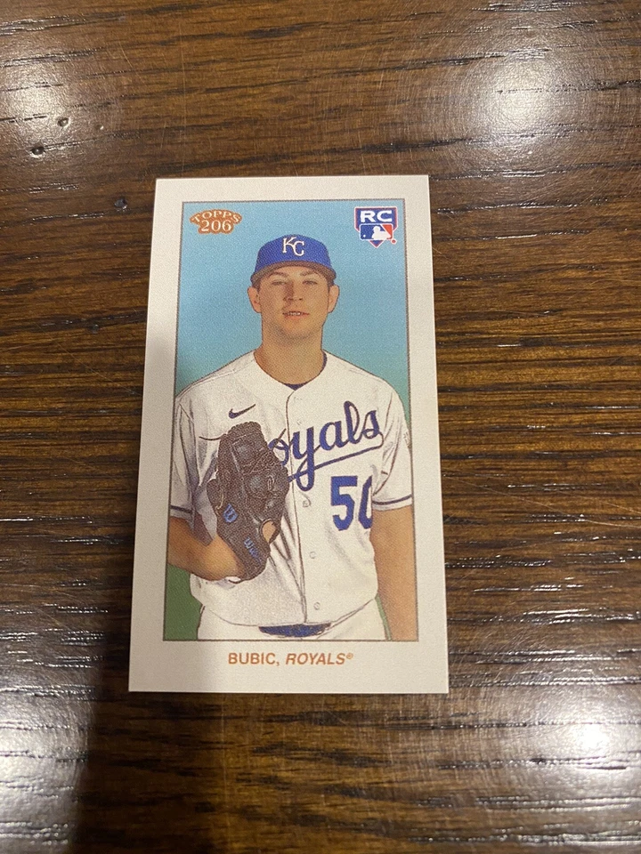 Kris Bubic RC - 2021 Topps T206 - Base Card Back - Kansas City Royals - Image 1 of 1